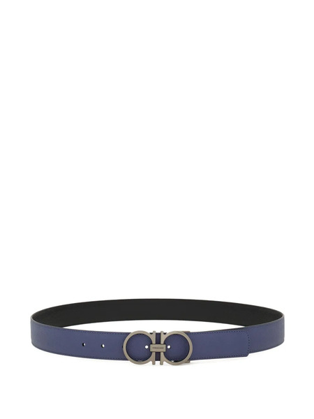  Ferragamo Reversible Gancini Belt - Grey 