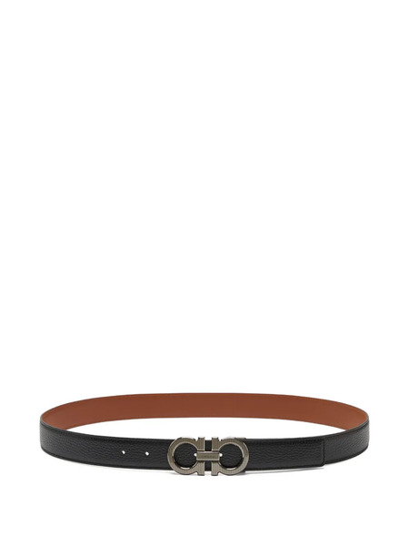  Ferragamo Reversible Leather Belt - Black 
