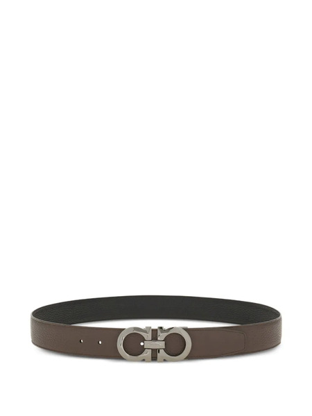  Ferragamo Reversible Leather Belt - Brown 