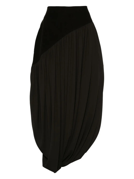  Ferragamo Satin Midi Skirt - Brown 
