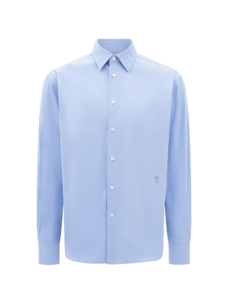  Ferragamo Shirt With Micro Print - Blue 