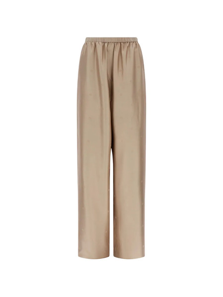  Ferragamo Silk Trousers - Neutrals 