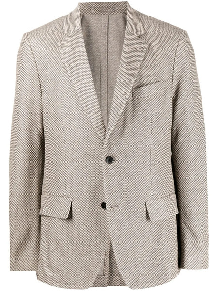  Ferragamo Single-breasted Blazer Jacket - Brown 