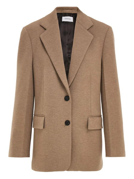  Ferragamo Single-breasted Flap-pocket Blazer - Neutrals 