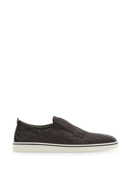  Ferragamo Slip On Sneaker - Brown 