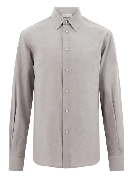  Ferragamo Snap-button Shirt - Grey 