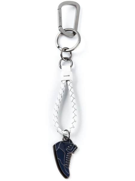  Ferragamo Sneaker-pendant Keychain - White 