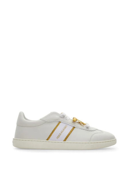 Ferragamo Sneaker With Mini Bow Detail - White 