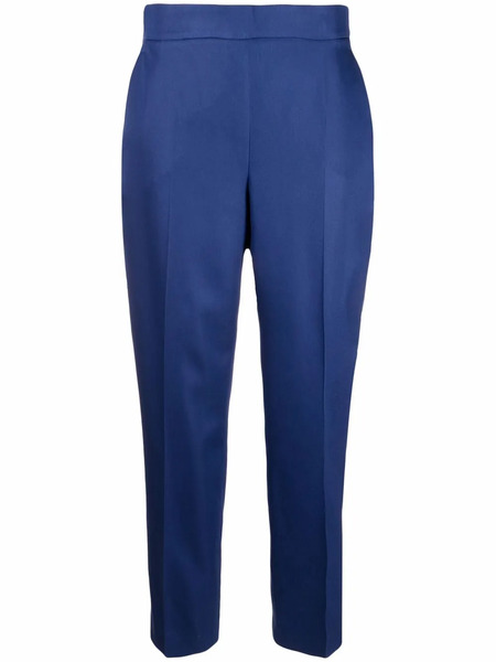  Ferragamo Straight-leg Silk Trousers - Blue 