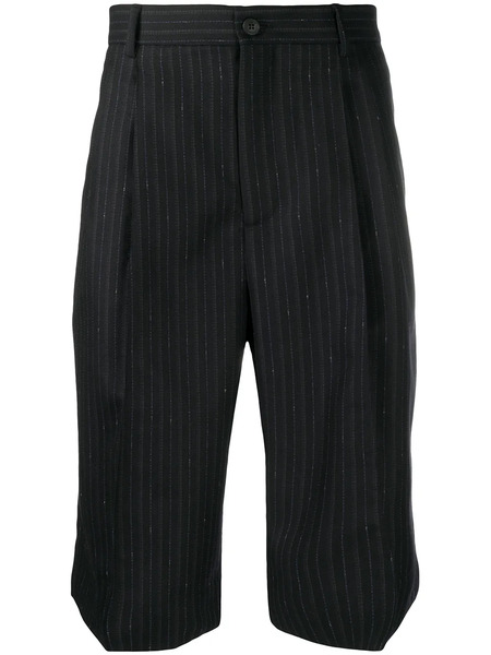  Ferragamo Striped Tailored Shorts - Blue 