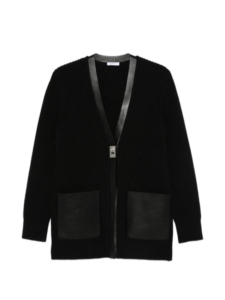  Ferragamo V-neck Cardigan - Black 