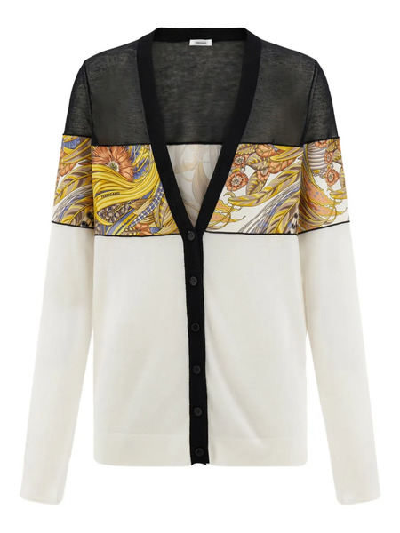  Ferragamo V-neck Cardigan - White 