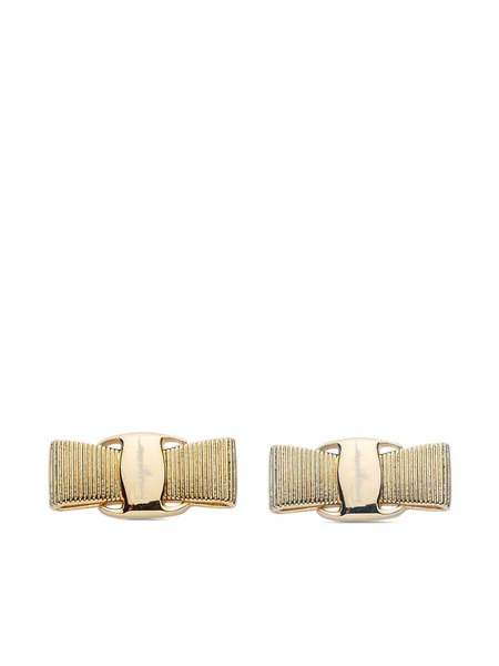  Ferragamo Vara Bow Earrings - Gold 