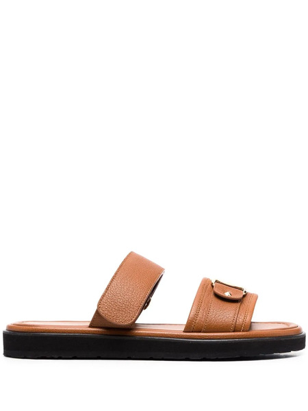  Ferragamo Vara Touch-strap Sandals - Brown 