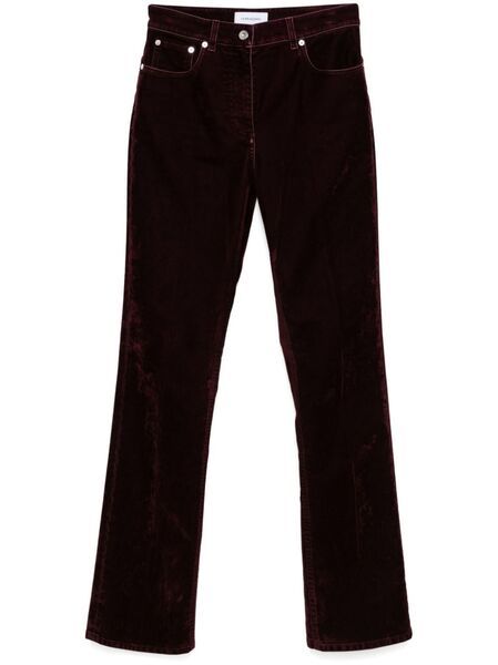  Ferragamo Velvet Trousers - Red 