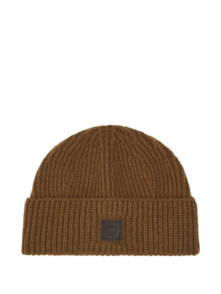  Ferragamo Wool Beanie - Brown 