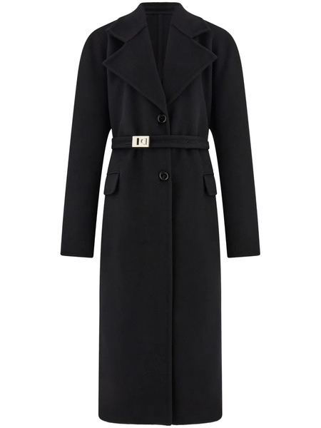  Ferragamo Wool-blend Coat - Black 