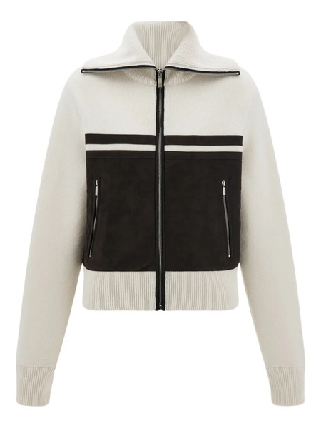  Ferragamo Zip-fastening High-collar Jacket - Neutrals 