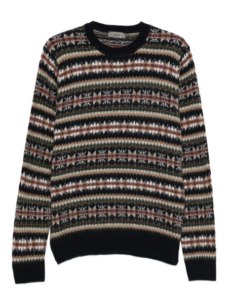  Ferrante Patterned Round-neck Sweater - Black 