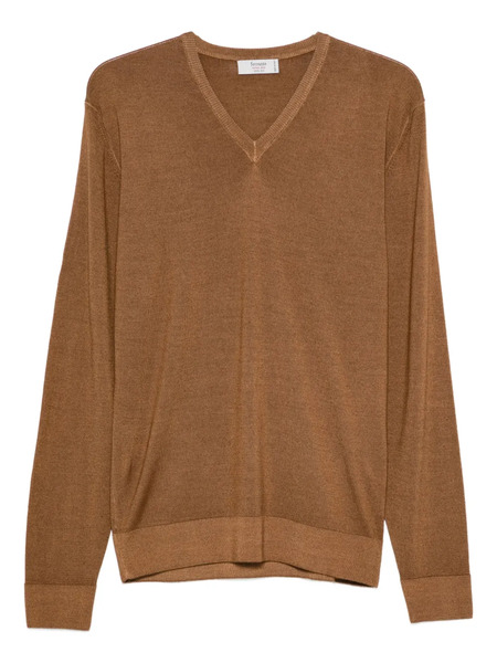  Ferrante V Neck Sweater - Brown 