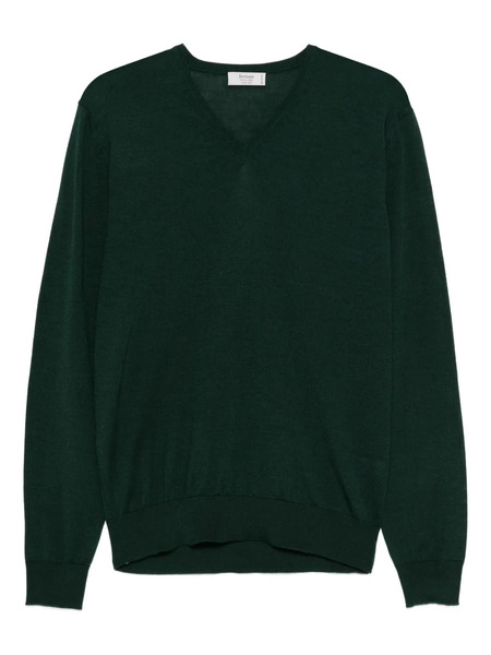  Ferrante V-neck Sweater - Green 
