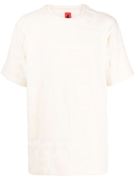  Ferrari Logo Embossed T-shirt - Neutrals 