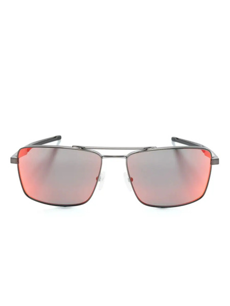  Ferrari Rectangle-frame Mirrored Sunglasses - Black 