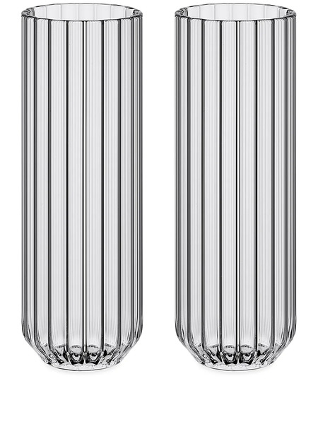  Fferrone Design Dearborn Glasses (set Of 2) - Neutrals 
