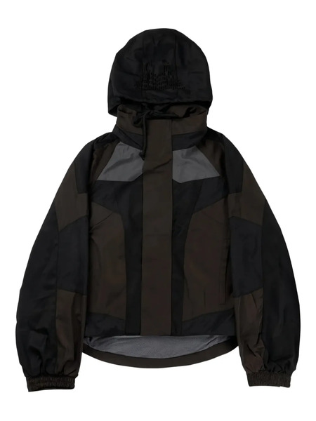  Fffpostalservice Panelled Parka Jacket - Brown 