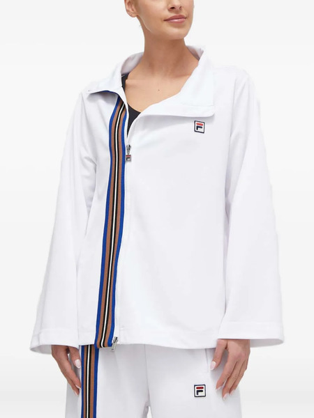  Fila Striped Zip Top - White 