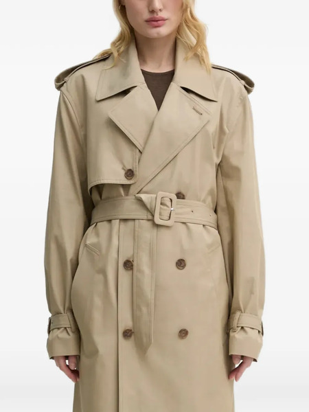  Filippa K Belted Double-breasted Trench Coat - Neutrals 