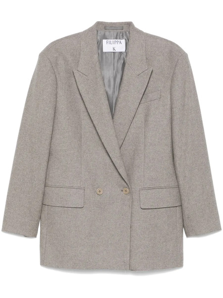  Filippa K Double-breasted Flannel Blazer - Grey 