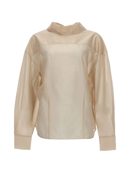  Filippa K Fold Collar Blouse - Neutrals 