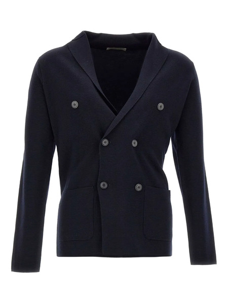  Filippo De Laurentiis Double-breasted Patch-pocket Jacket - Blue 