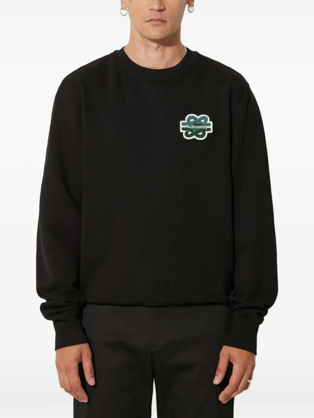  Filling Pieces Embroidered-logo Sweatshirt - Black 
