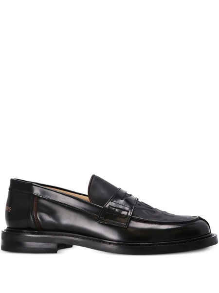  Filling Pieces Leather Loafers - Black 