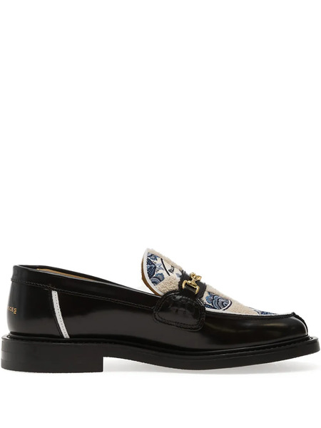  Filling Pieces Patterned Loafers - Black 