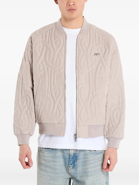  Filling Pieces Quilted Bomber Jacket - Neutrals 