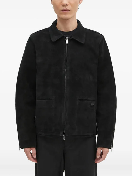  Filling Pieces Suede Zip-front Jacket - Black 