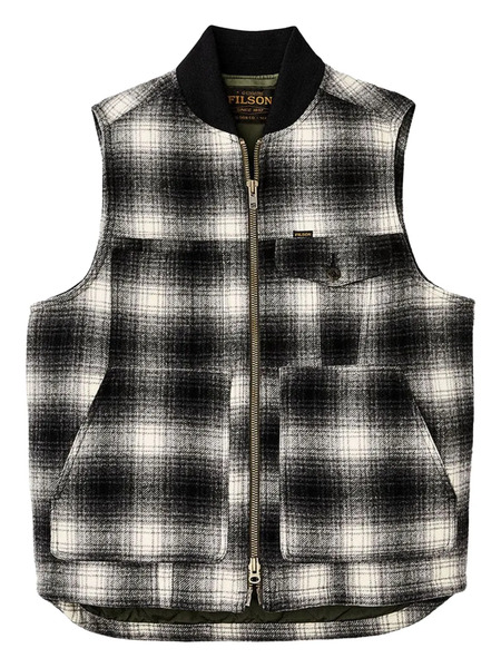  Filson Checked Gilet - Grey 