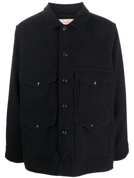  Filson Flap-pockets Wool Shirt Jacket - Blue 