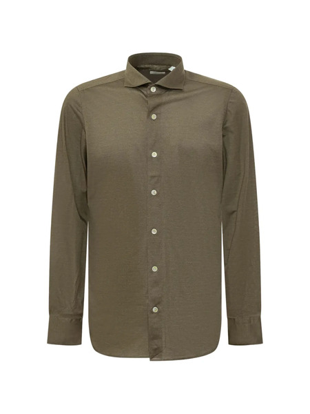  Finamore 1925 Napoli Achille Buttoned Shirt - Green 