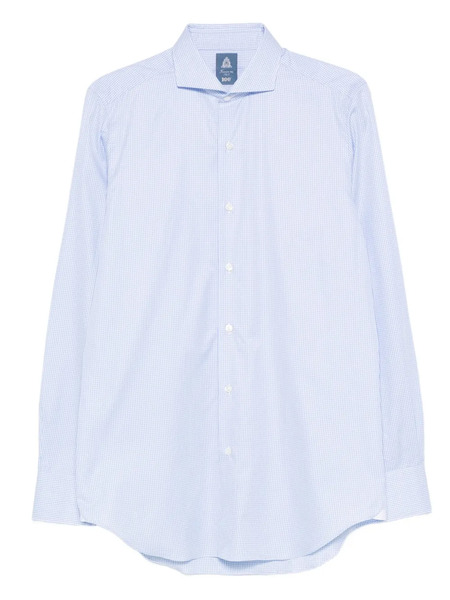  Finamore 1925 Napoli Plaid-pattern Shirt - Blue 
