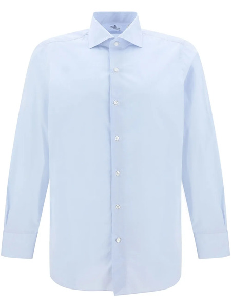  Finamore 1925 Napoli Spread-collar Shirt - Blue 