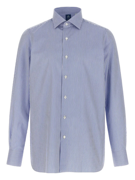  Finamore 1925 Napoli Striped Button-cuffed Shirt - Blue 