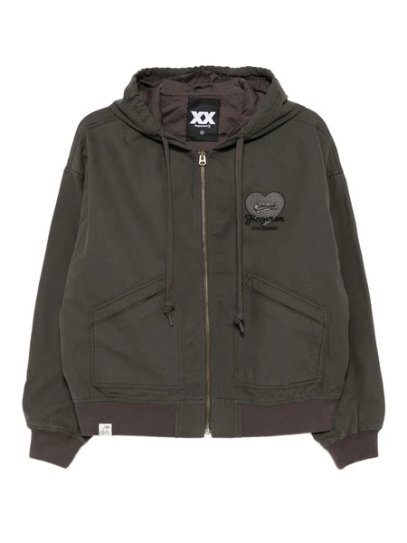  Fingercroxx Cotton Bomber Jacket - Grey 