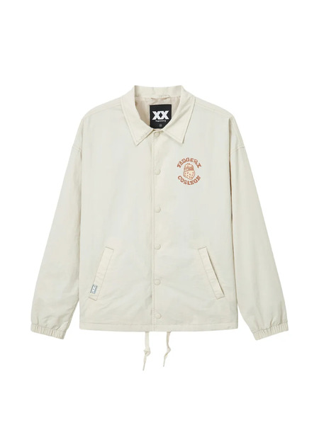  Fingercroxx Graphic Drawstring Jacket - Neutrals 