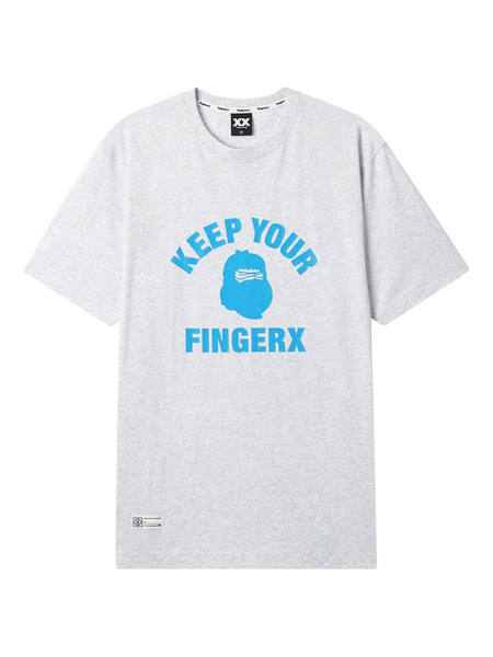  Fingercroxx Graphic-print T-shirt - Grey 