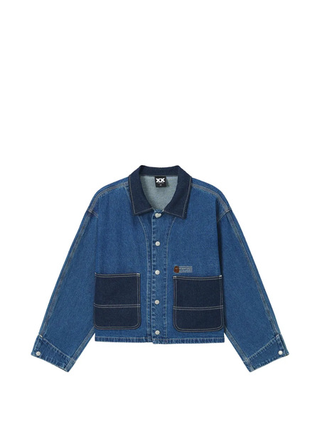  Fingercroxx Logo-patch Pocket Jacket - Blue 