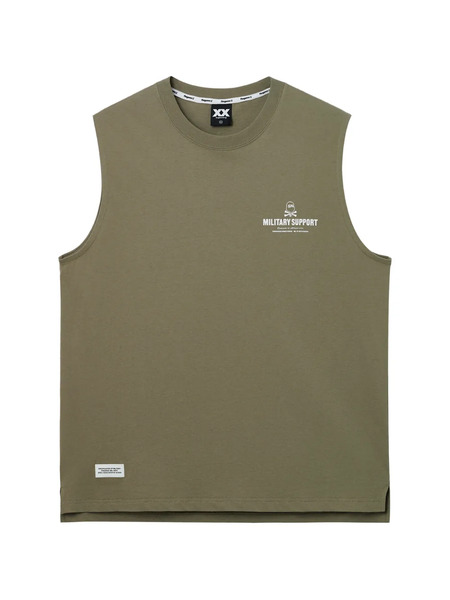 Fingercroxx Printed Sleeveless Top - Green 